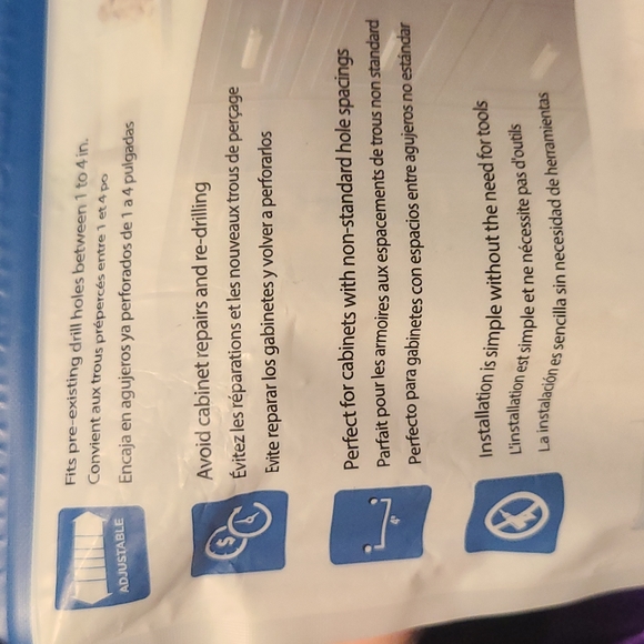 *ADJUSTABLE* Champagne Drawer pulls - Picture 2 of 7